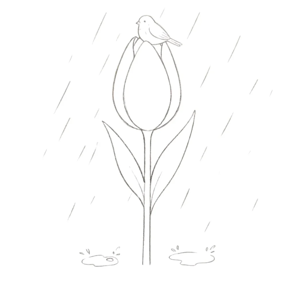Tulip with Birds