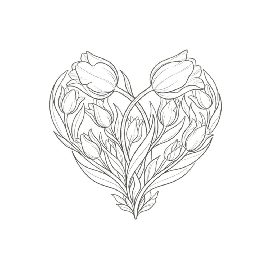 Tulips Heart