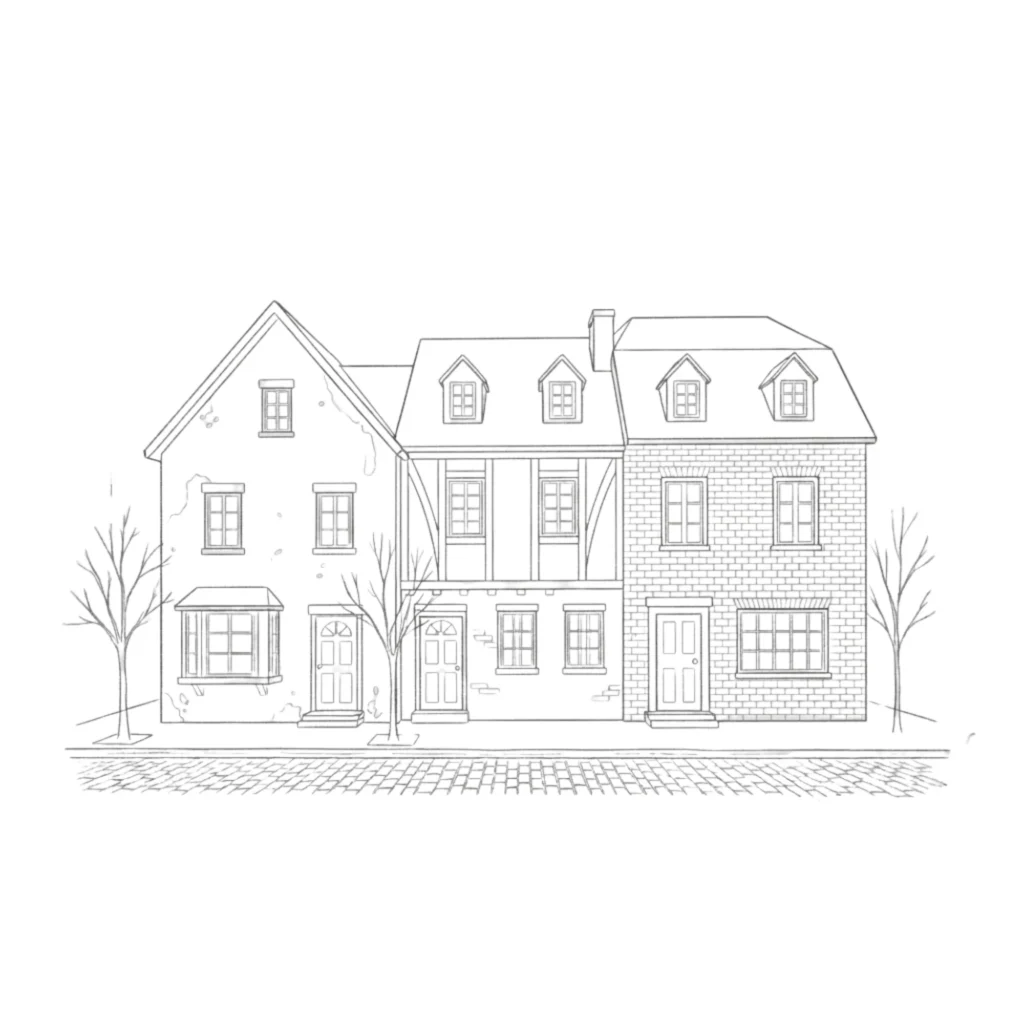 Village House Drawing