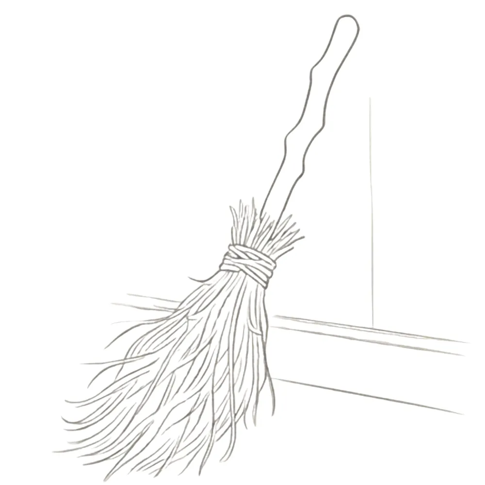 Witch's Broom Fall Drawing