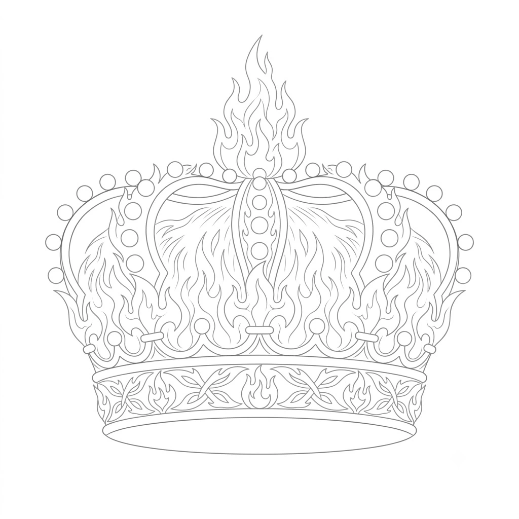 Fire Crown Drawing